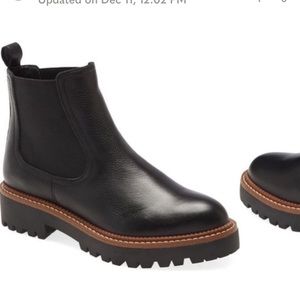 Caslon miller Chelsea boots 7.5 black leather